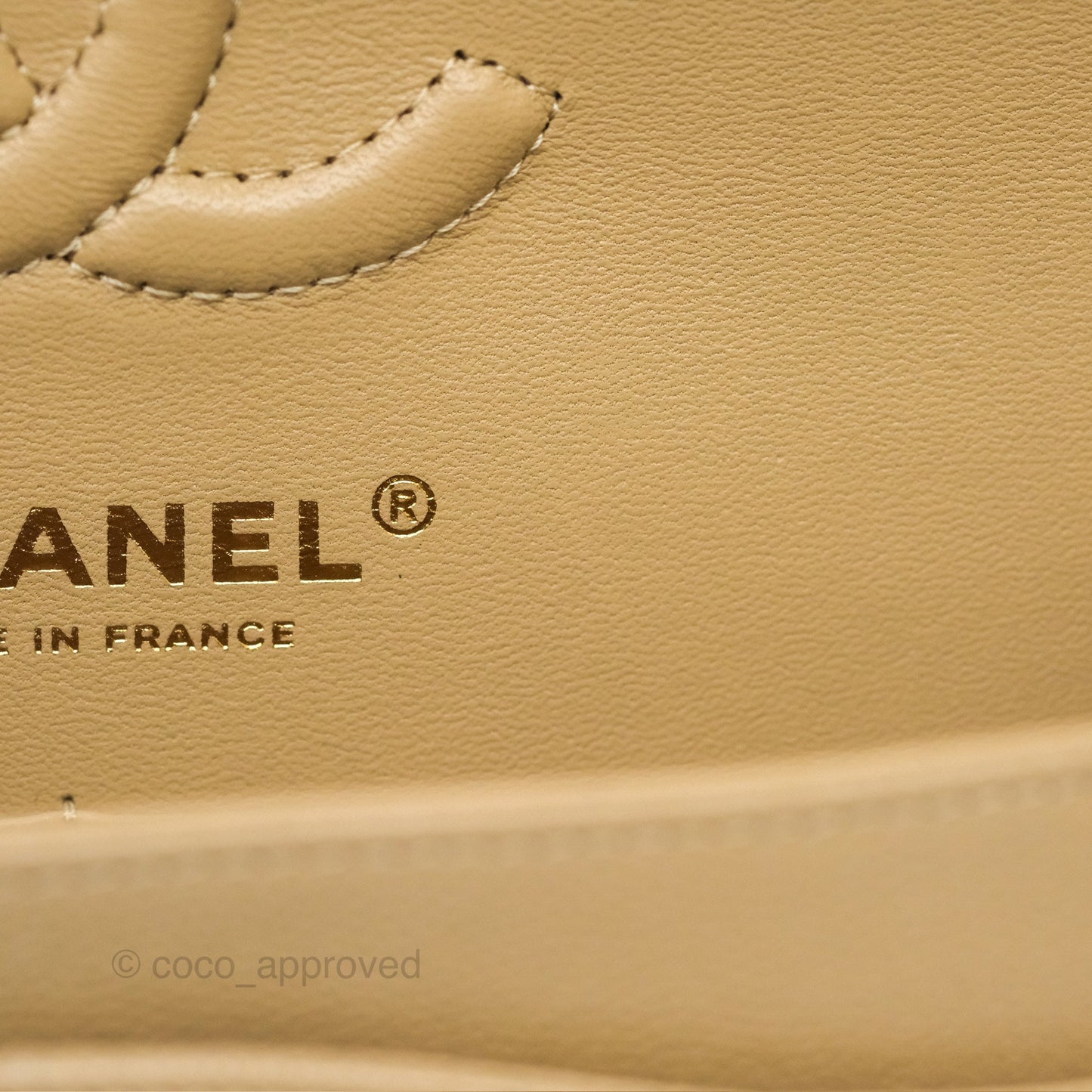 Chanel Small S/M Classic Flap Dark Beige Caviar Gold Hardware 21A