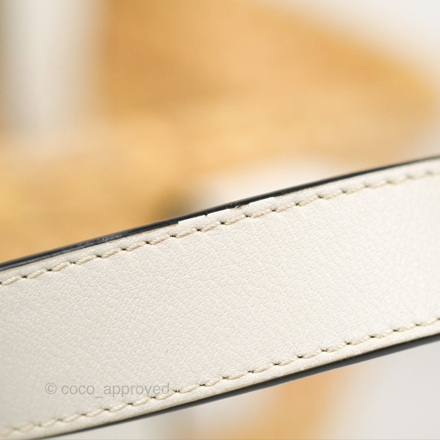 Loewe Small Basket Bag Natural Palm Leaf White Calfskin
