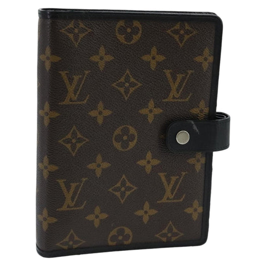 LOUIS VUITTON Monogram Macassar Agenda MM Day Planner Cover R21084 96736