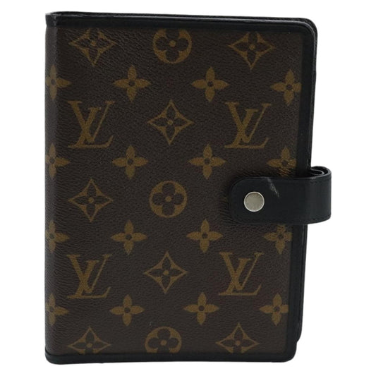 LOUIS VUITTON Monogram Macassar Agenda MM Day Planner Cover R21084 96736
