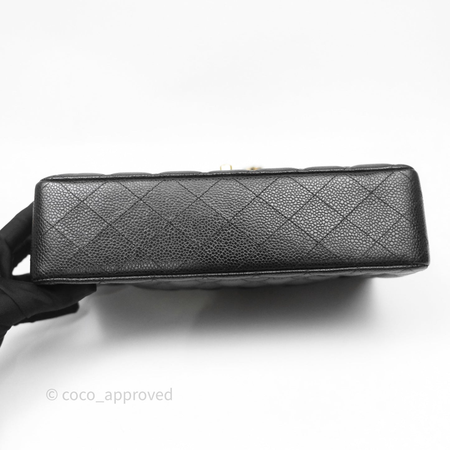 Chanel Classic Medium Flap Quilted Black Caviar Gold Hardware