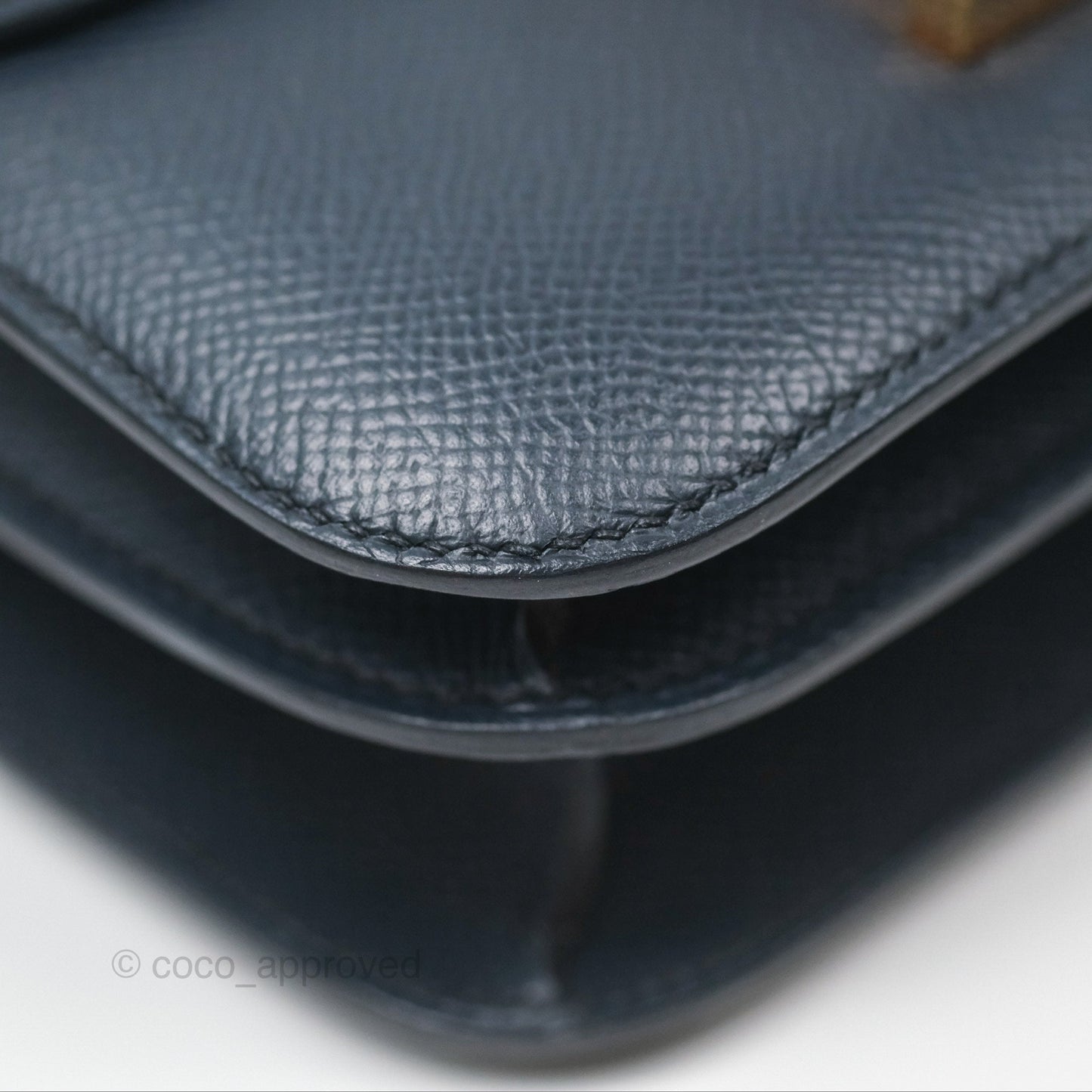Hermès Constance Mini 18cm Bleu Nuit 2Z Epsom Rose Gold Hardware