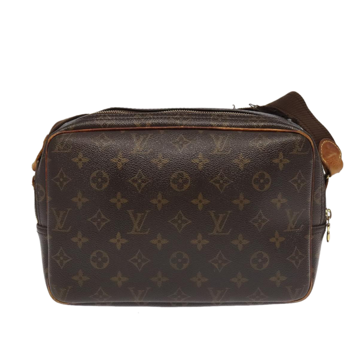 LOUIS VUITTON Monogram Reporter PM Shoulder Bag M45254 LV 96757