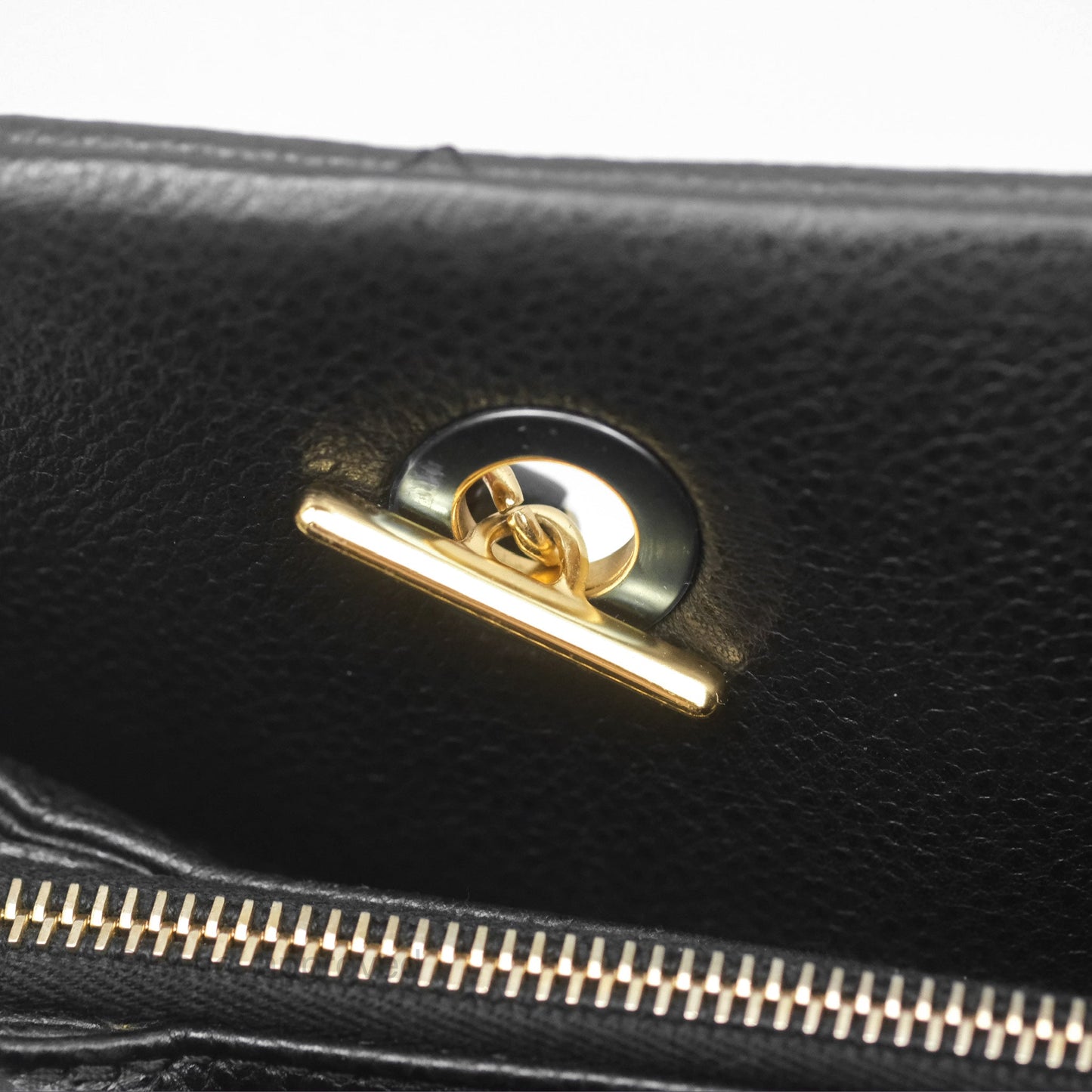 Chanel Quilted Caviar Leather Timeless CC Soft Shopping Tote Bag Black
