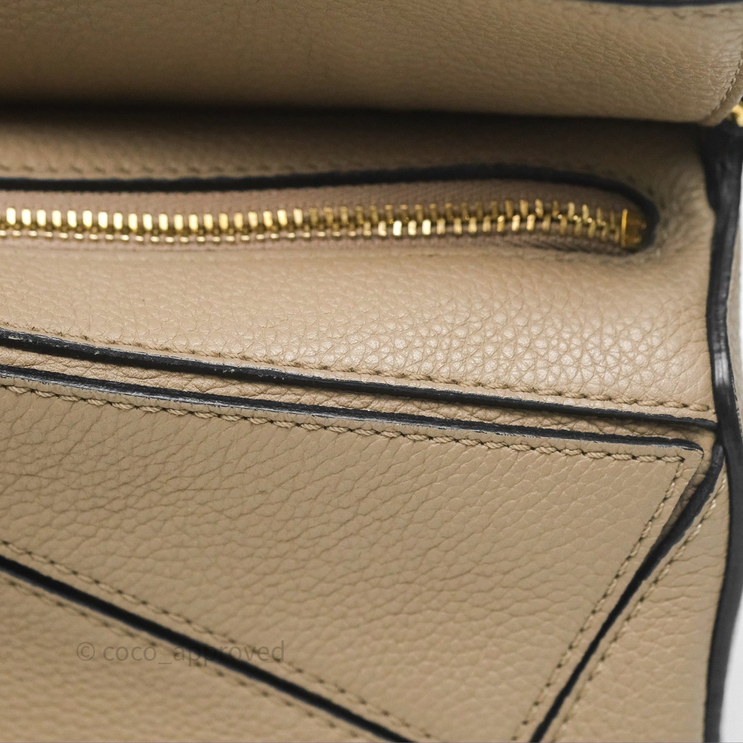 Loewe Mini Puzzle Bag Beige Calfskin
