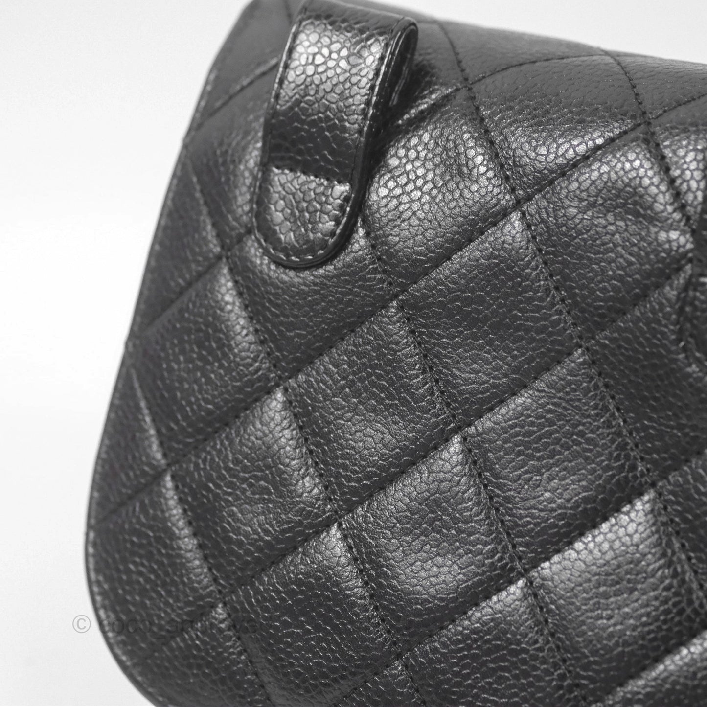 Chanel Vintage Belt Bag Black Caviar 24K Gold Hardware