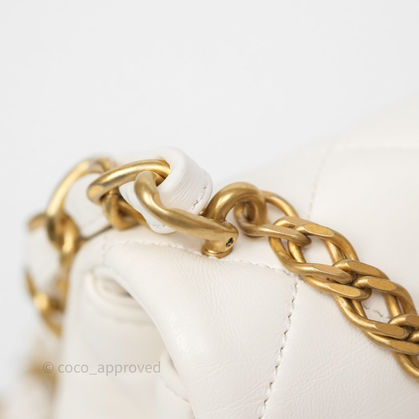 Chanel Small Fancy Jewel Flap White Shiny Lambskin Aged Gold Hardware 23S
