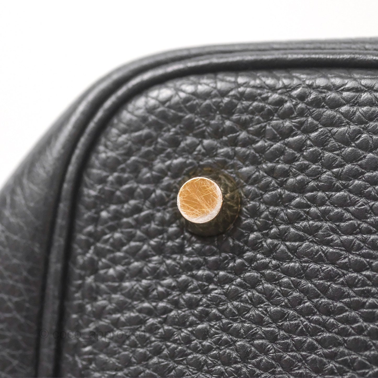 Hermès Picotin 22 Black Noir 89 Clemence Gold Hardware