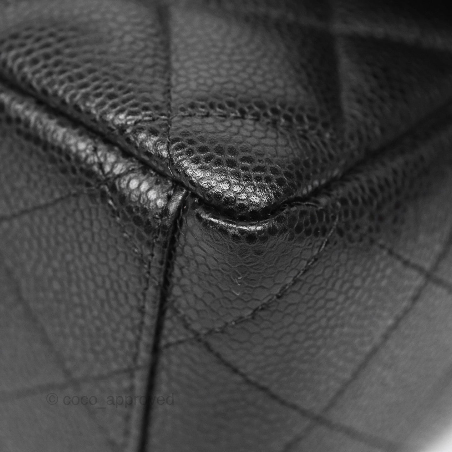 Chanel Maxi Single Flap Quilted Black Caviar Silver Hardware