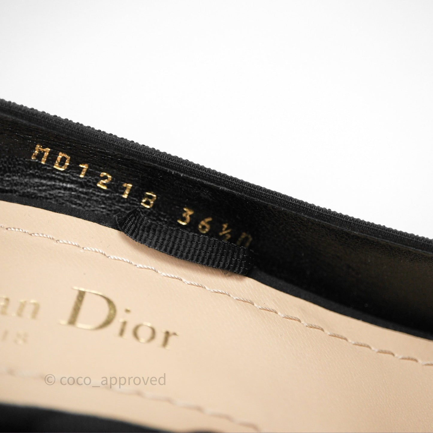 Christian Dior Pointed Toe Lace Up Heels Black Size 36.5
