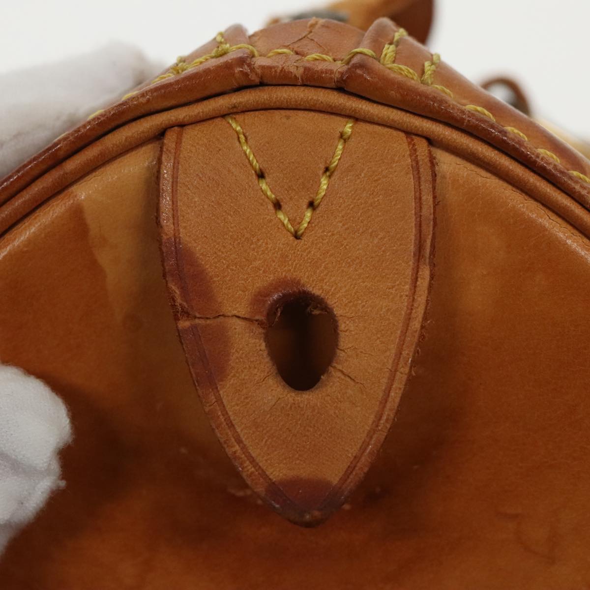 LOUIS VUITTON Nomad leather Speedy 30 Hand Bag Beige M85392 LV 96808