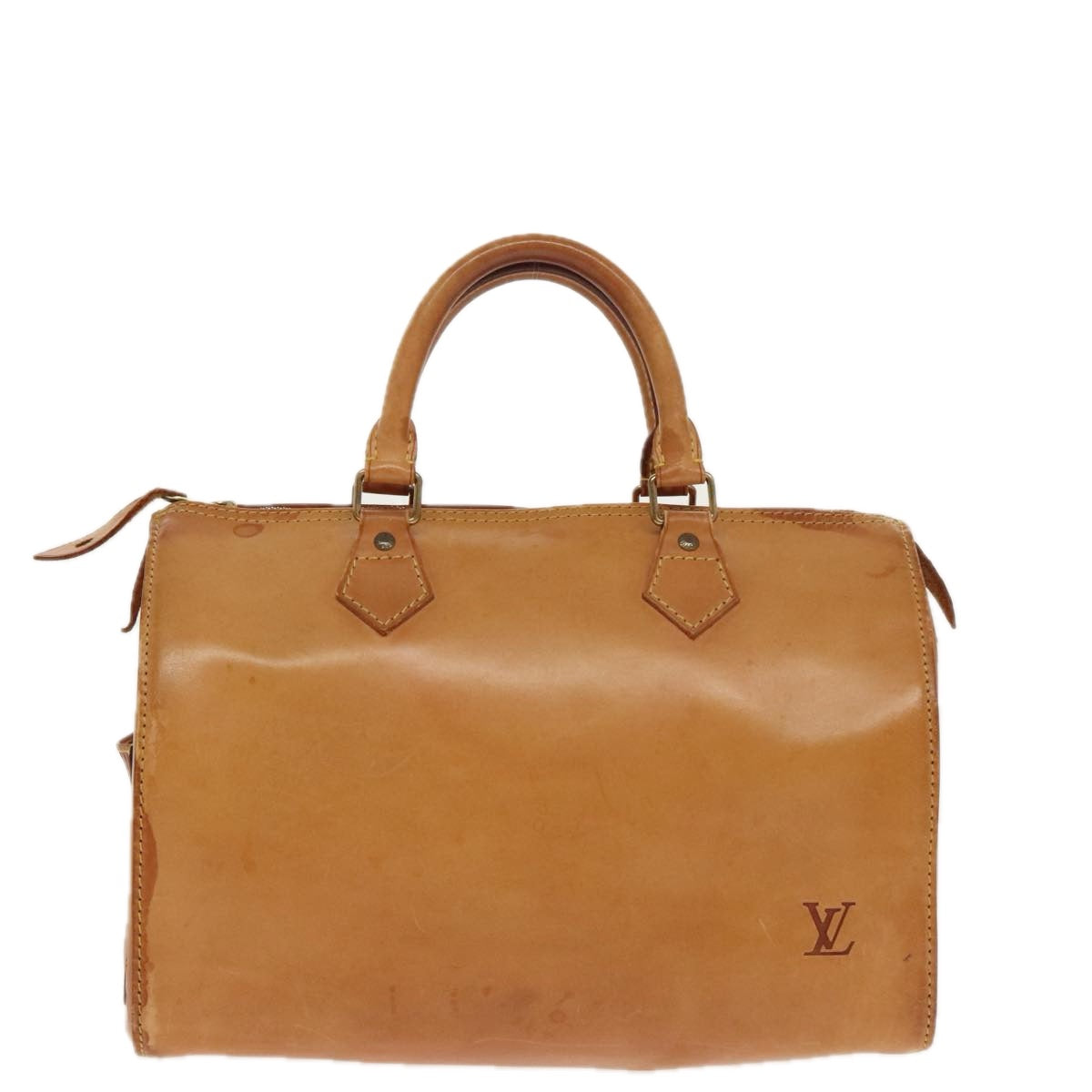 LOUIS VUITTON Nomad leather Speedy 30 Hand Bag Beige M85392 LV 96808