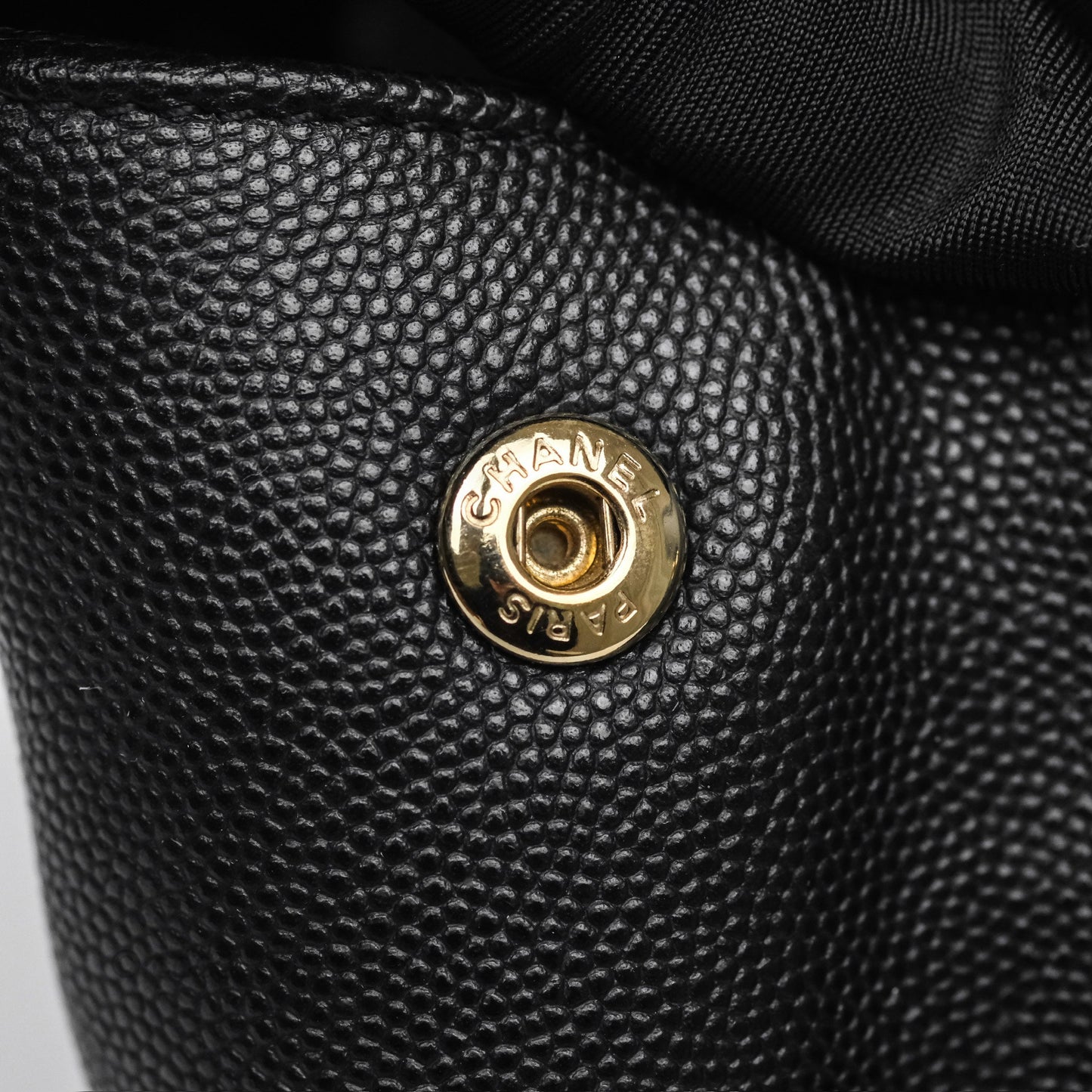 Chanel Small Business Affinity Shopping Bag Black Caviar Gold Hardware