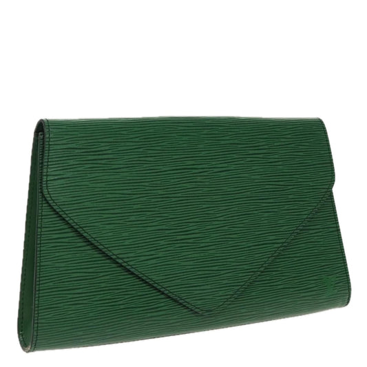 LOUIS VUITTON Epi Art Deco Clutch Bag Green M52634 LV 96843