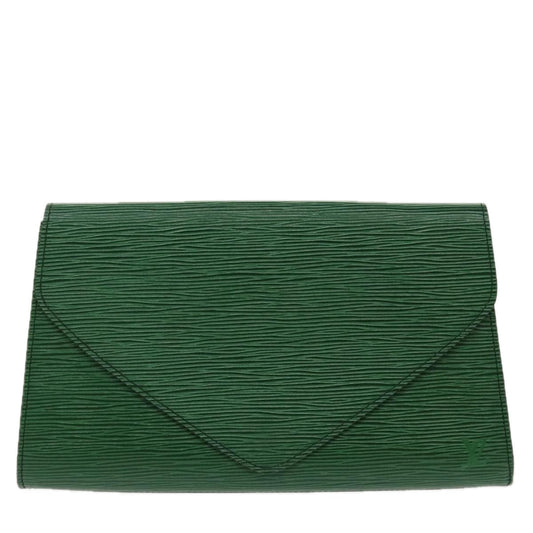 LOUIS VUITTON Epi Art Deco Clutch Bag Green M52634 LV 96843