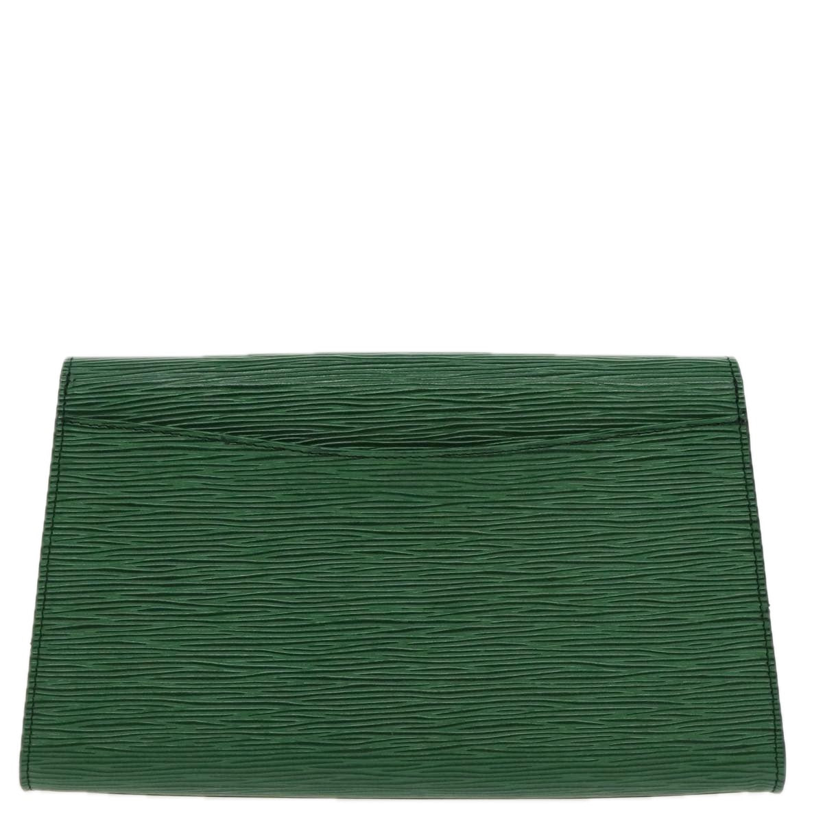 LOUIS VUITTON Epi Art Deco Clutch Bag Green M52634 LV 96843