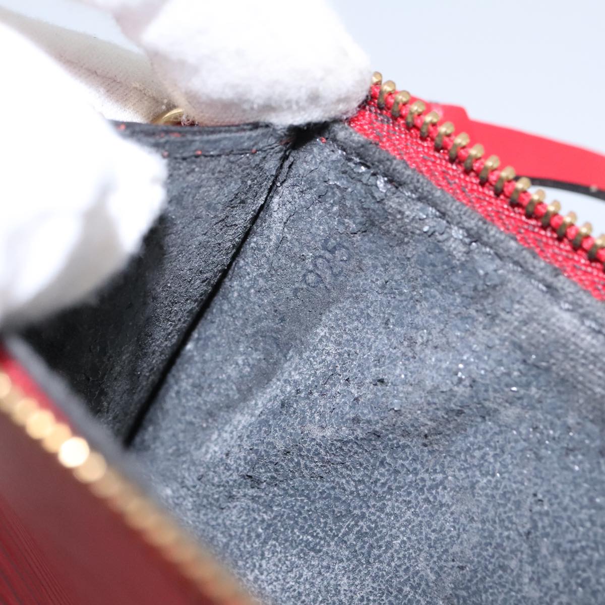 LOUIS VUITTON Epi Pochette Accessoires Accessory Pouch Red M52987 96846