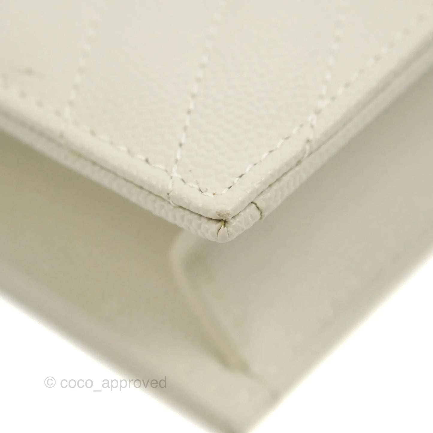 Saint Laurent Envelope Wallet On Chain Grained Leather Crema Soft Gold Hardware