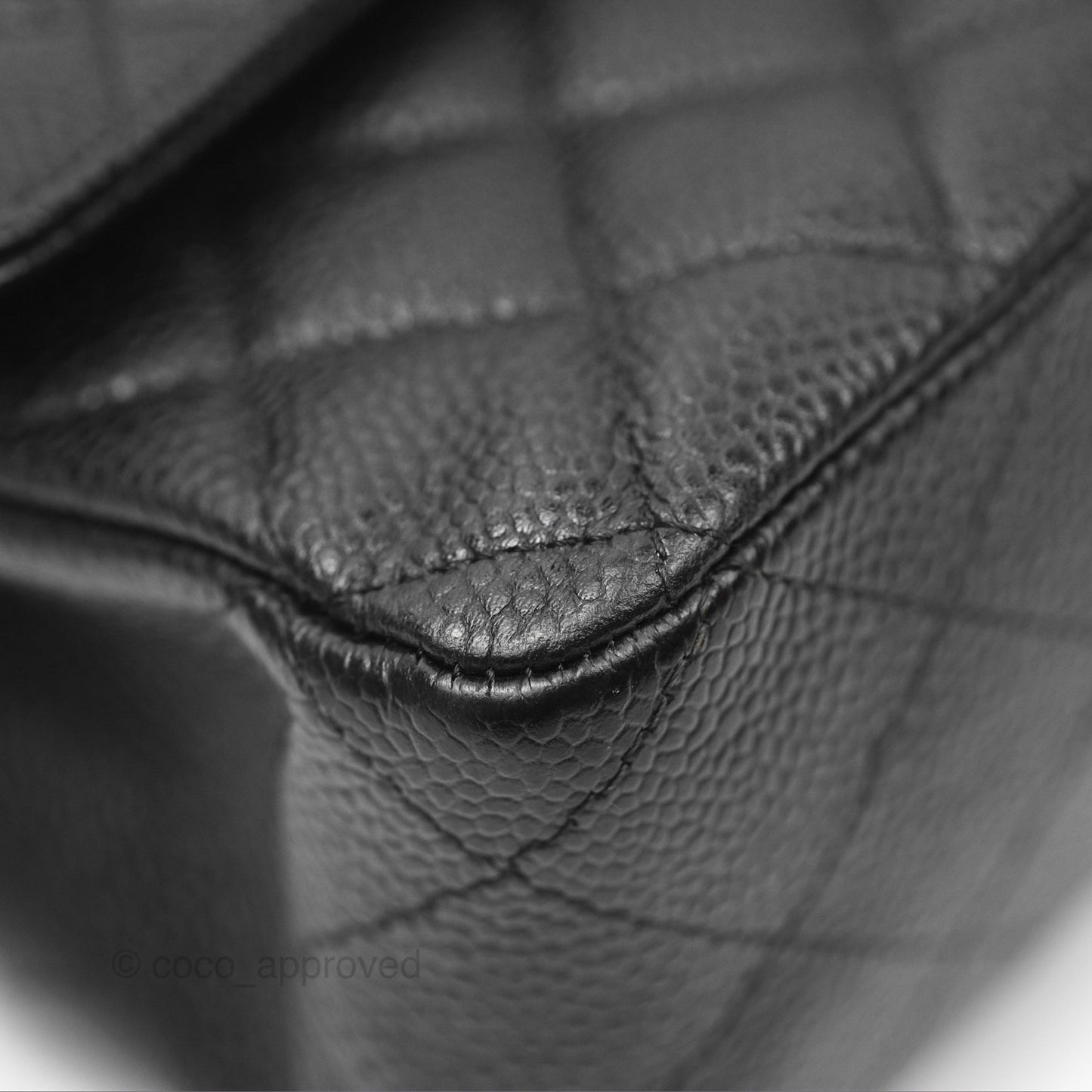 Chanel Medium Classic Flap Quilted Black Caviar Gold Hardware