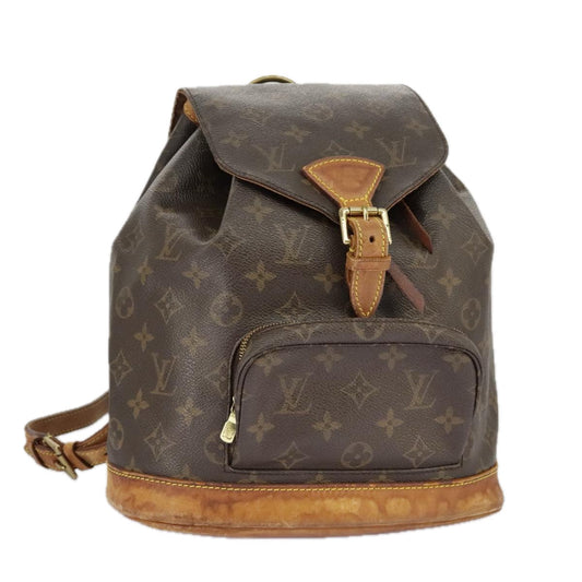 LOUIS VUITTON Monogram Montsouris MM Backpack M51136 LV 96860