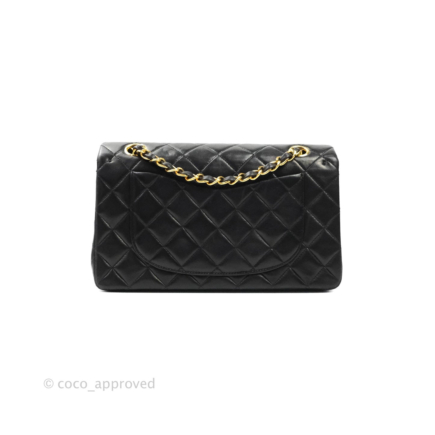 Chanel Classic Vintage Small S/M Flap Black Lambskin 24K Gold Hardware