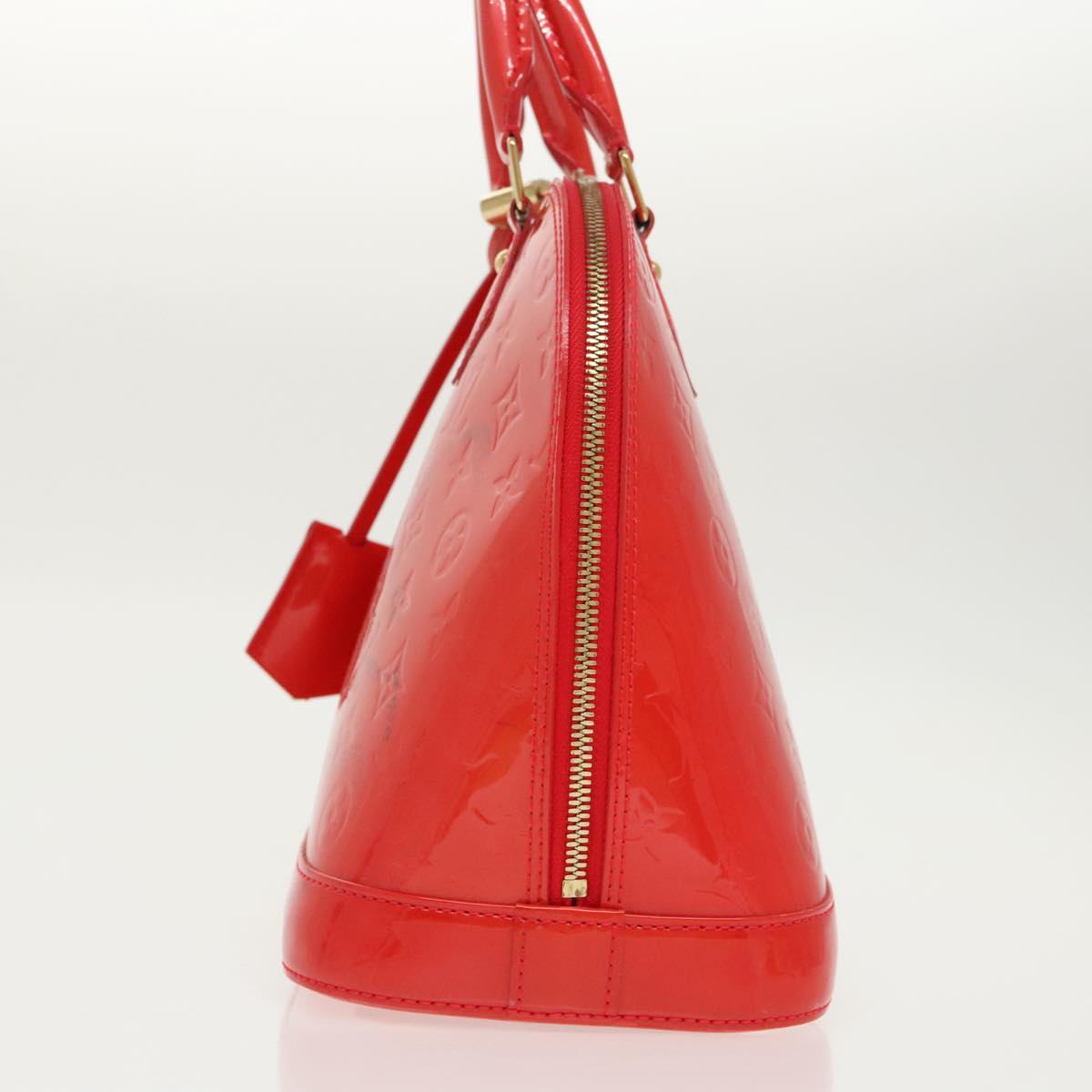 LOUIS VUITTON Monogram Vernis Alma PM Hand Bag Rouge Grunadine M91693 96884