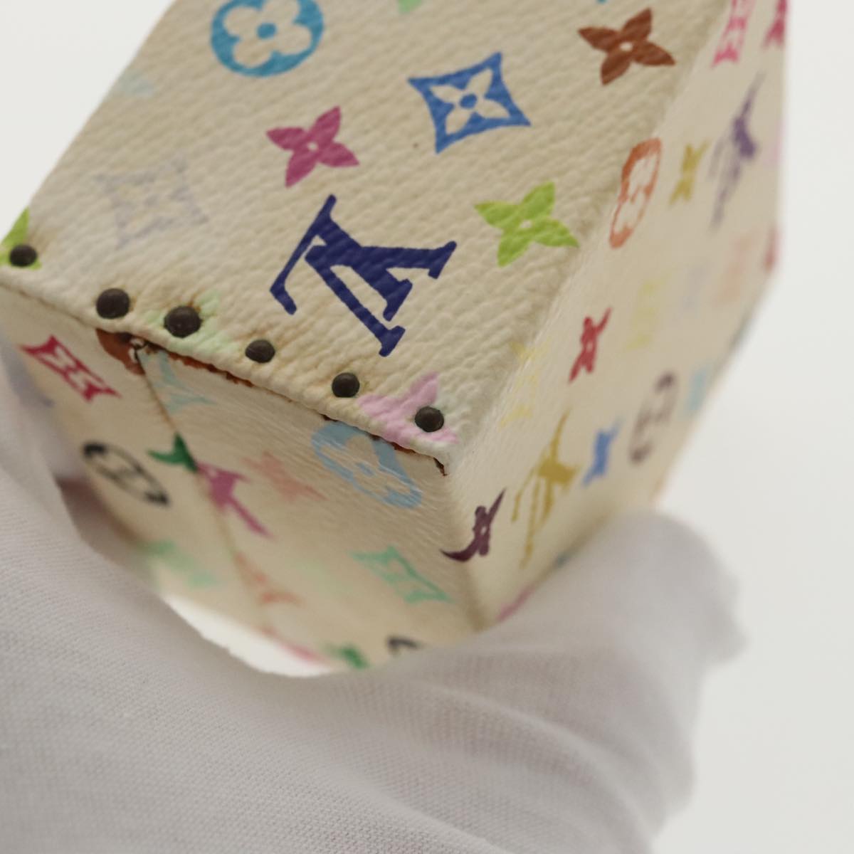 LOUIS VUITTON Monogram Multicolor Jewelry Box White LV 96899A