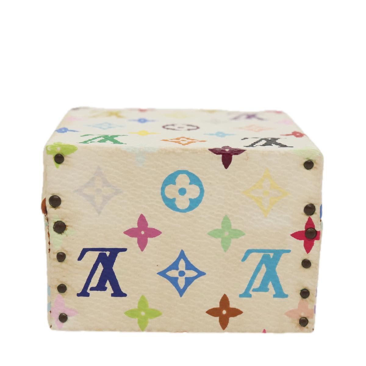 LOUIS VUITTON Monogram Multicolor Jewelry Box White LV 96899A