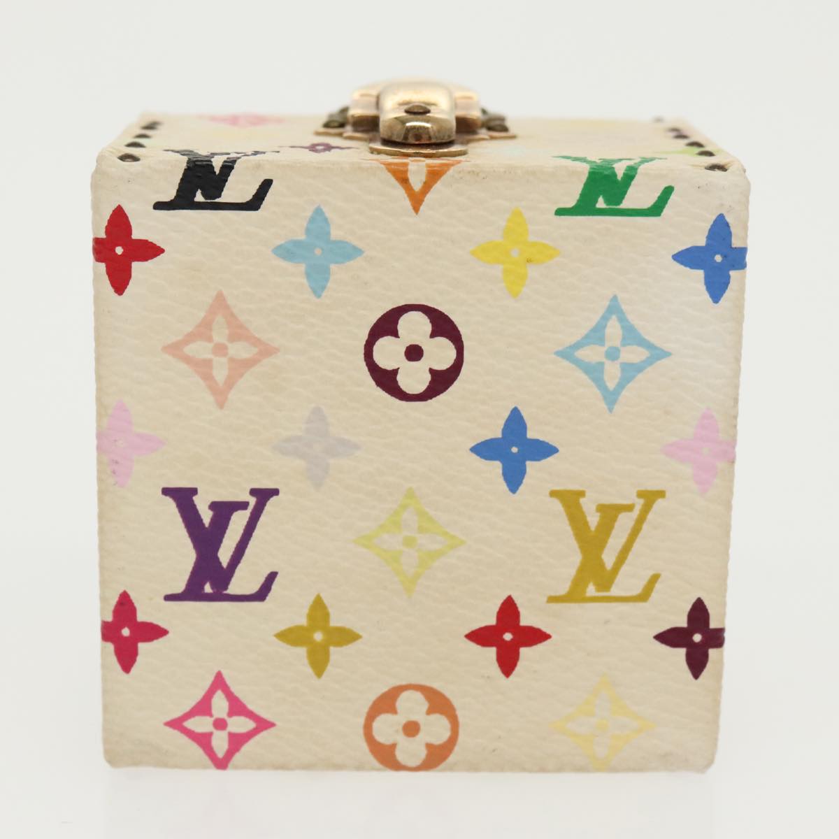 LOUIS VUITTON Monogram Multicolor Jewelry Box White LV 96899A
