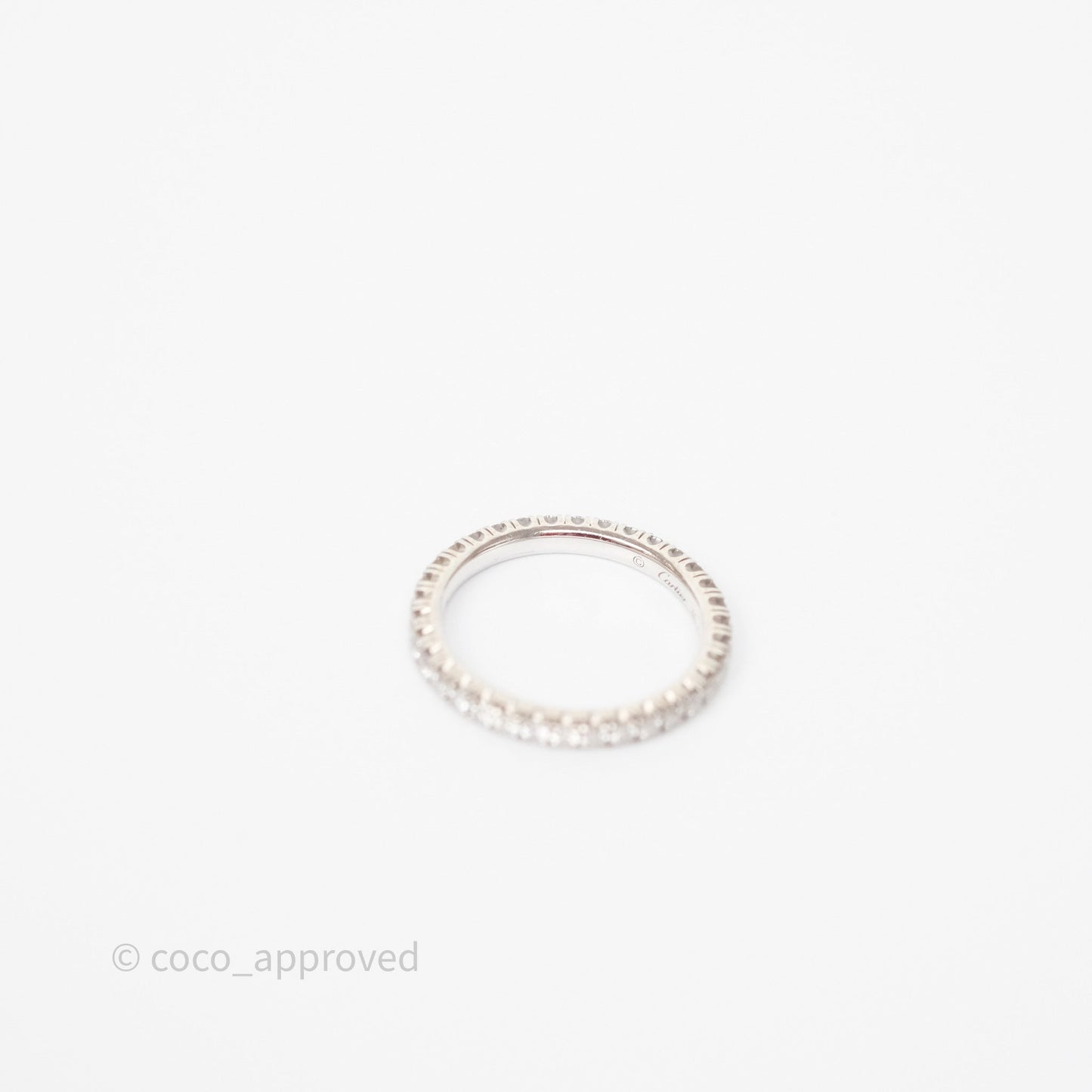 Cartier Diamonds Ring White Gold Size 46