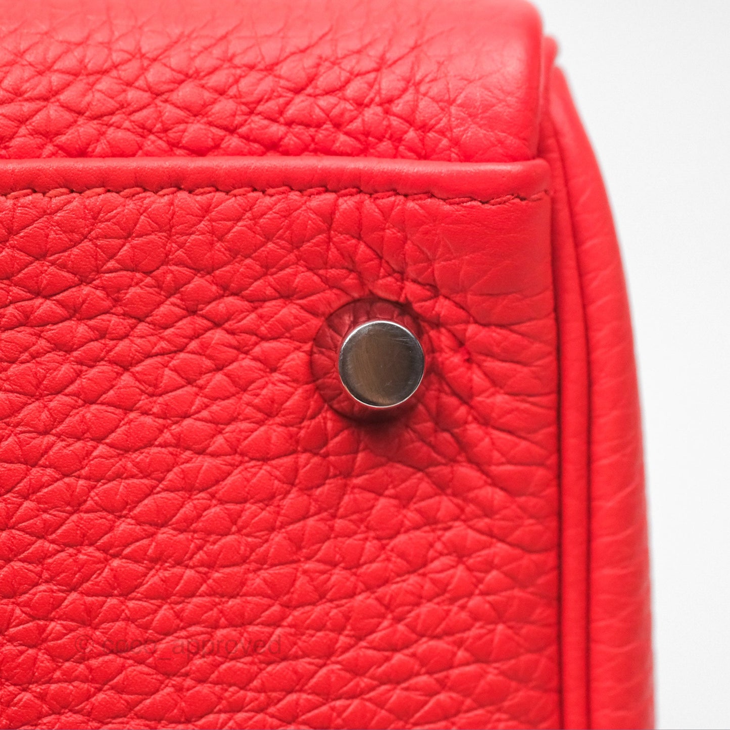 Hermès Kelly 32 Retourne Rose Jaipur Clemence Palladium Hardware