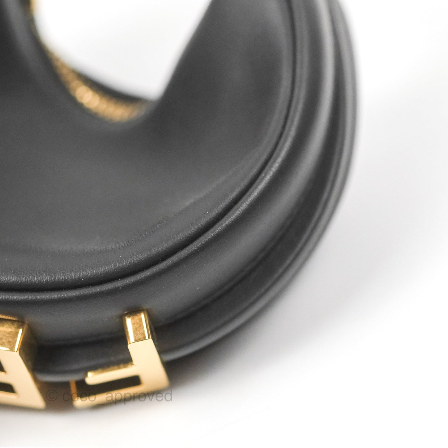 Fendi Nano Fendigraphy Hobo Bag Black Gold Hardware
