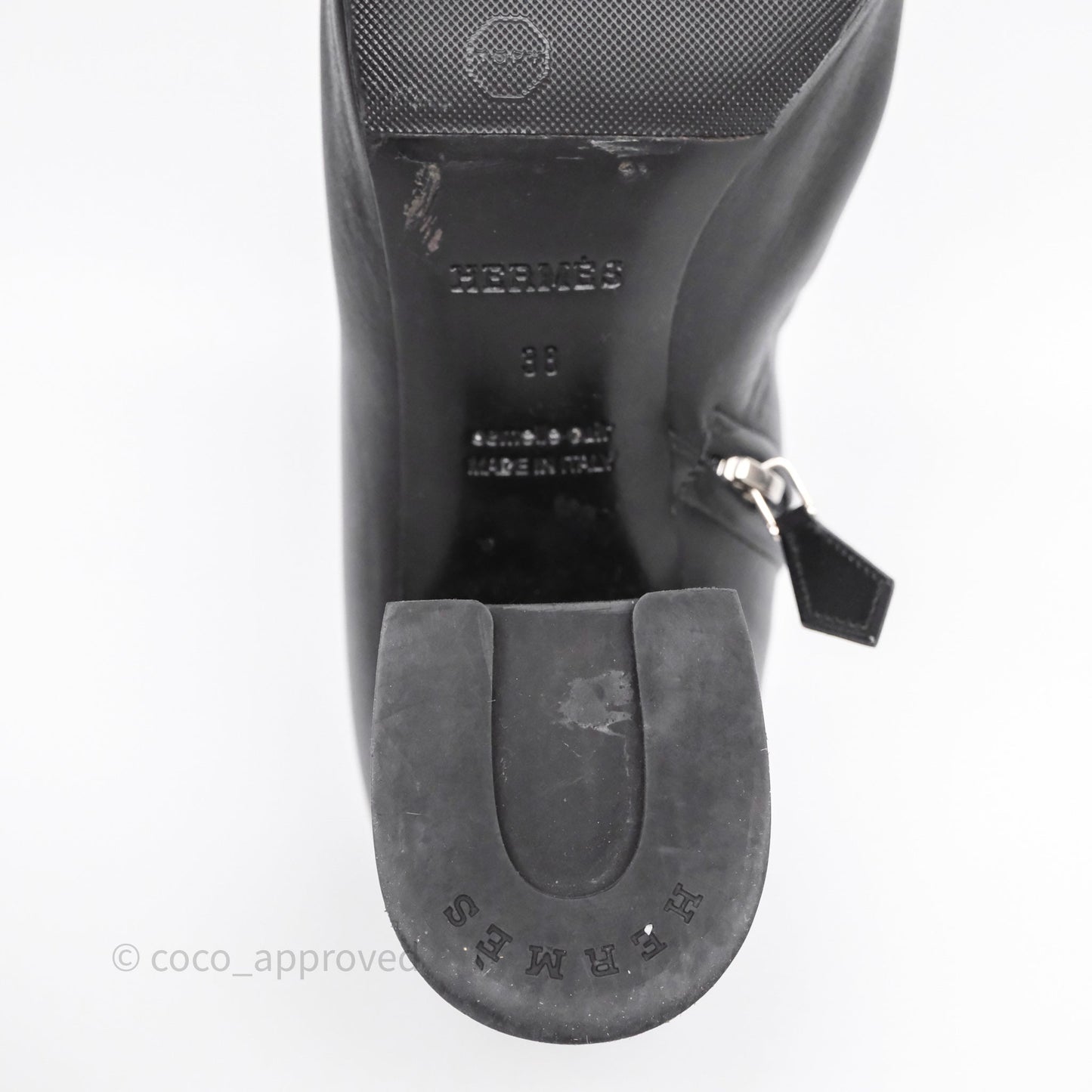 Hermès Ankle Boots Black Size 38