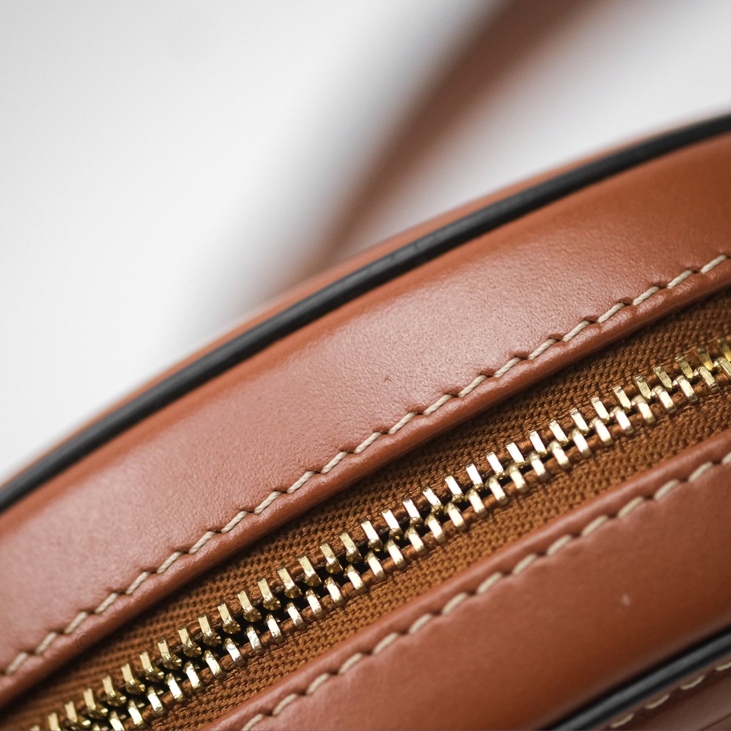 Celine Mini Oval Bag Cuir Triomphe Tan Calfskin