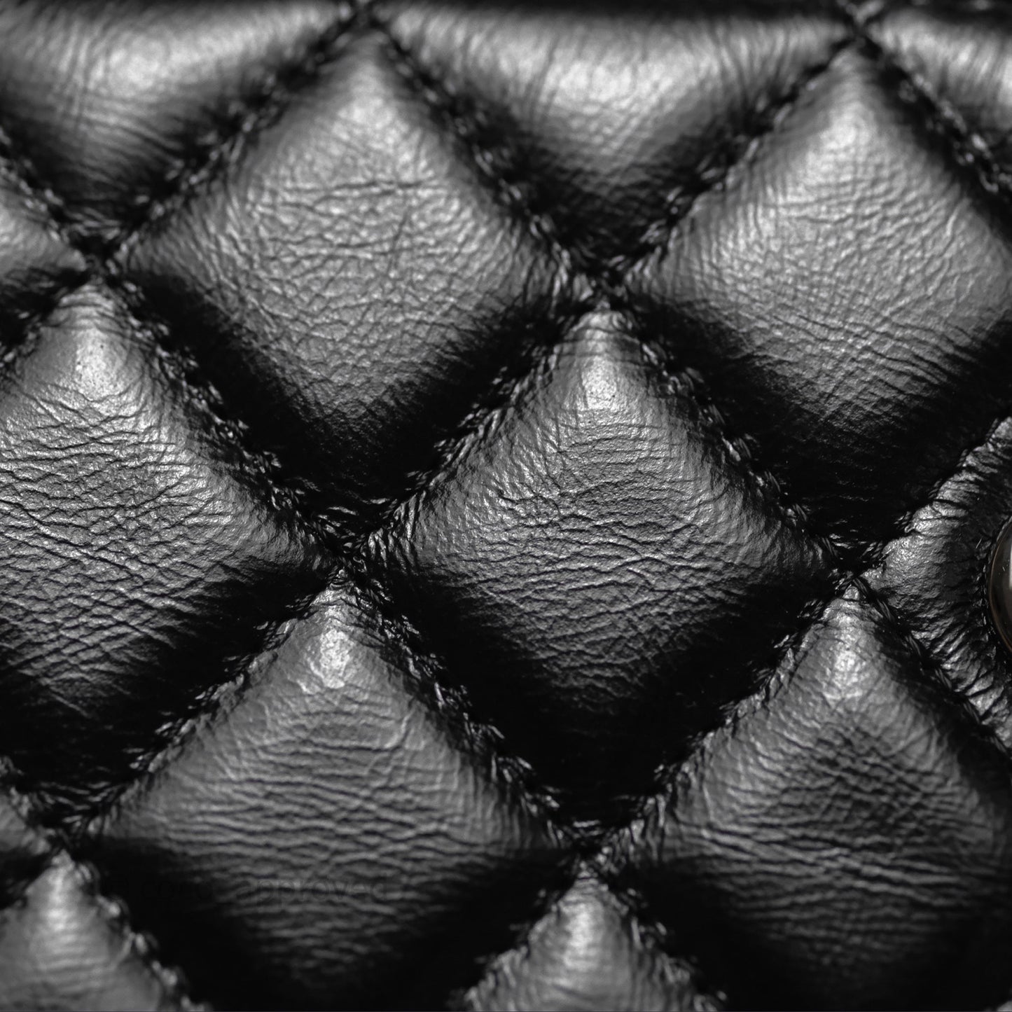 Chanel Mini Crystal Top Handle Wallet On Chain WOC Black Calfskin Gun Metal Hardware 23K