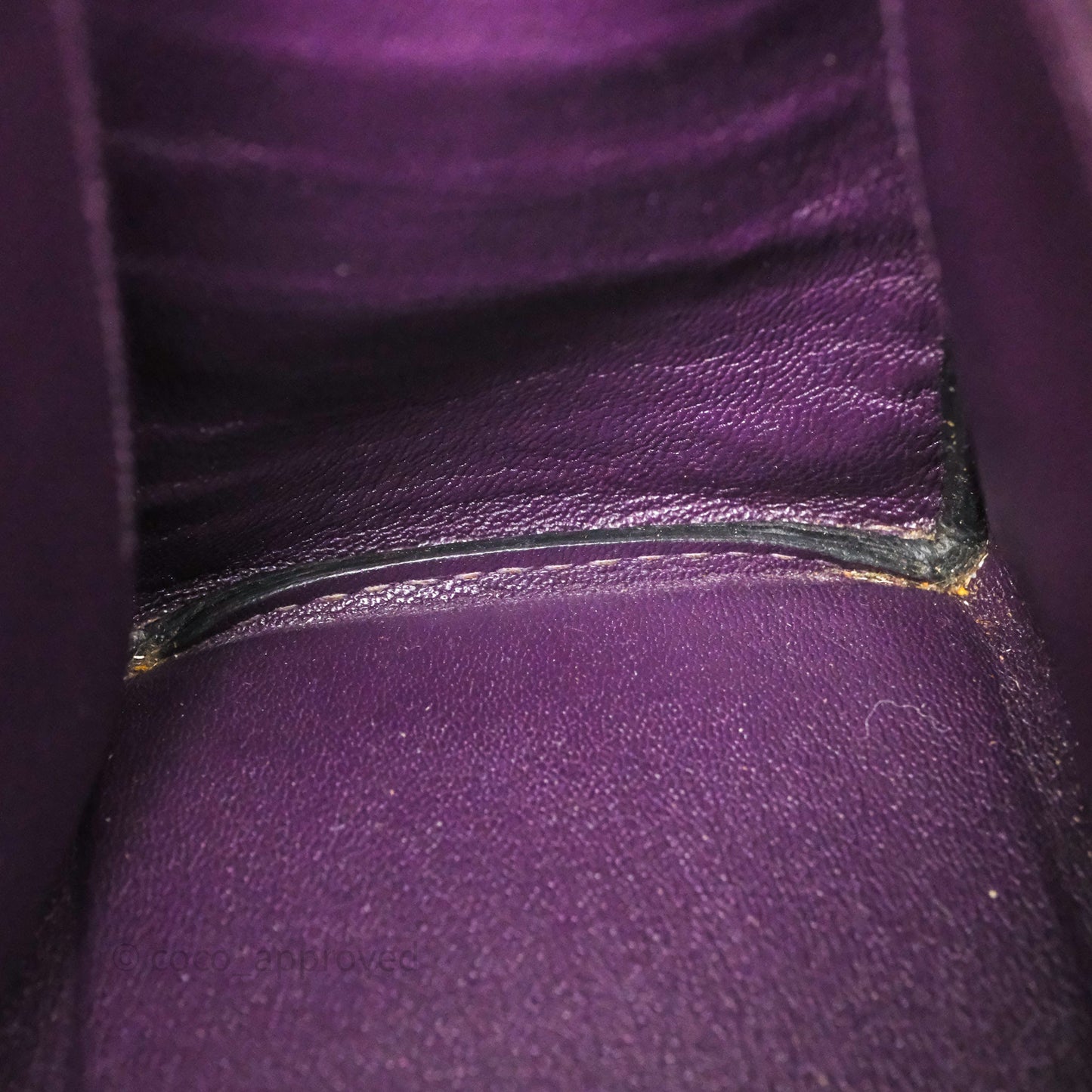 Hermès Kelly 28 Purple Crocodile Gold Hardware