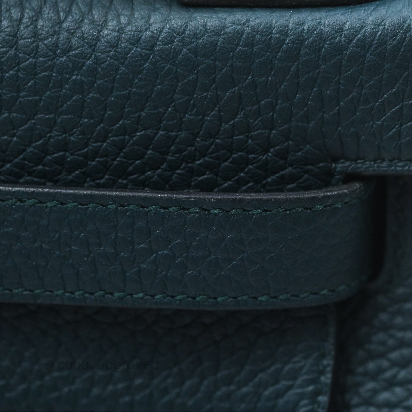 Hermès Kelly 28 Retourne Dark Green Clemence Gold Hardware