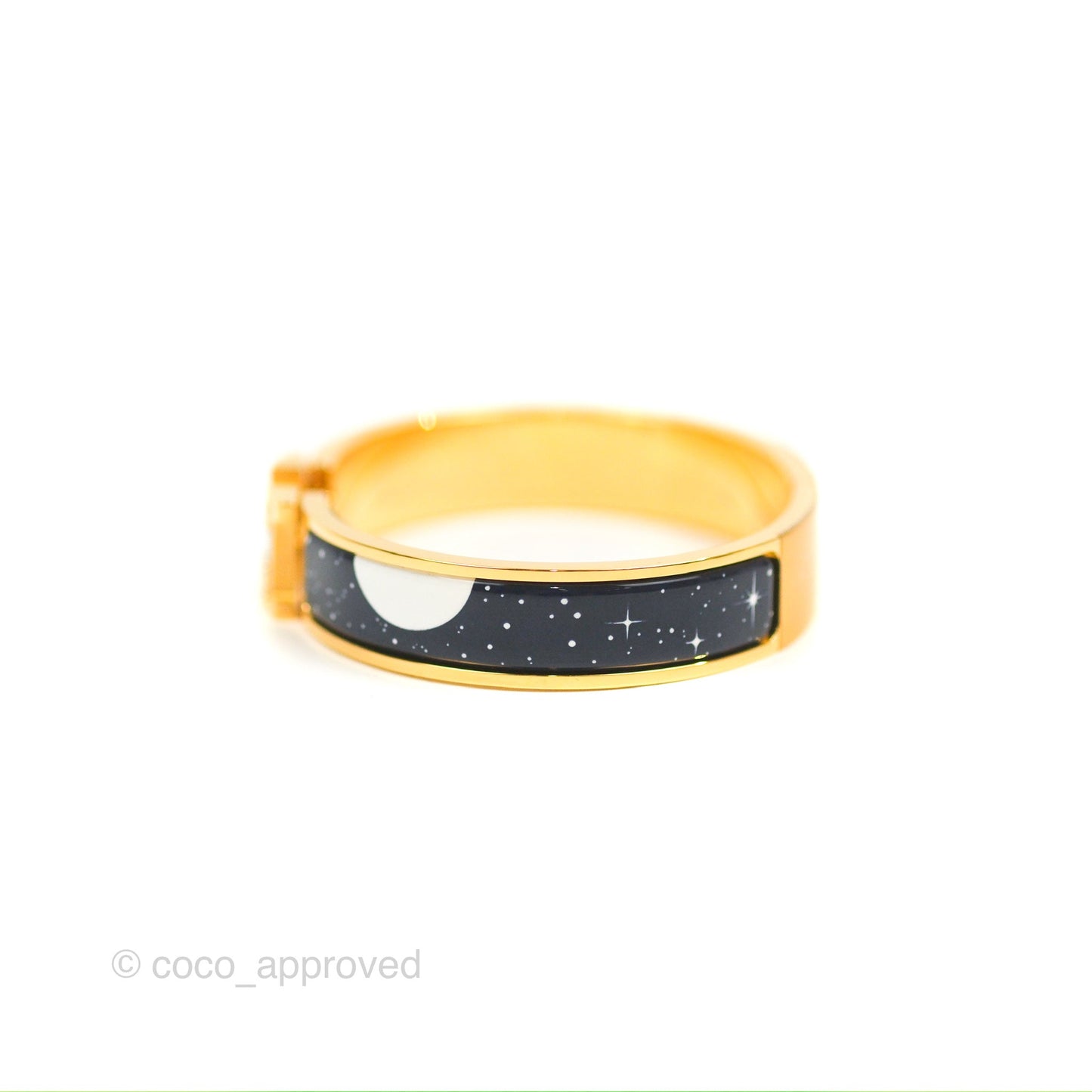 Hermès Clic H Space Derby Bracelet Indigo Multicolore Gold Hardware PM