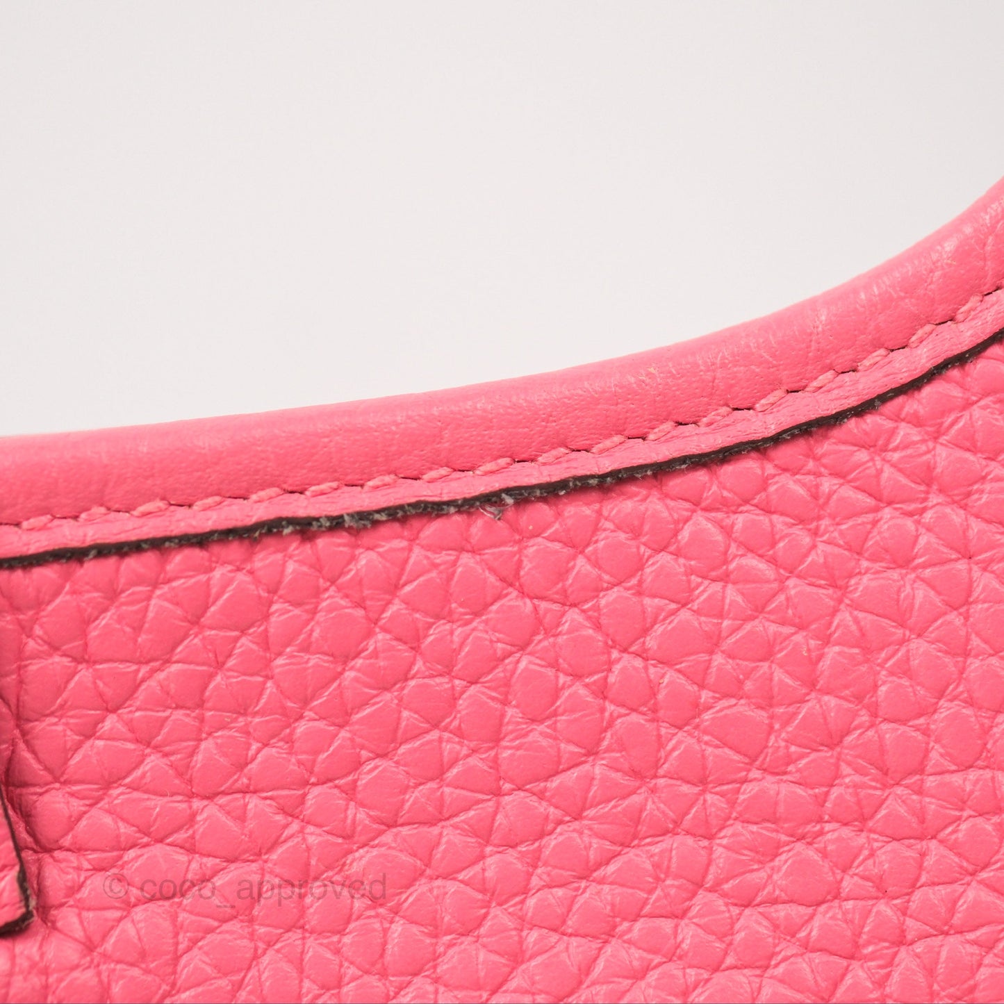 Hermès Mini Evelyne 16 Rose Azalee Clemence Palladium Hardware