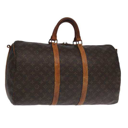 LOUIS VUITTON Monogram Keepall Bandouliere 50 Boston Bag M41416 LV 96963