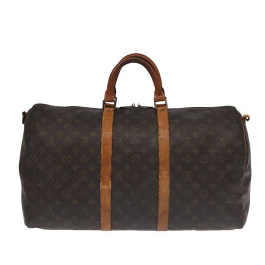LOUIS VUITTON Monogram Keepall Bandouliere 50 Boston Bag M41416 LV 96963