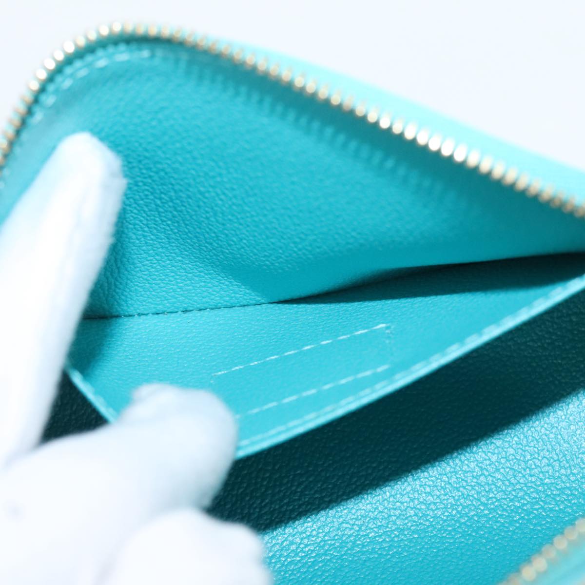 LOUIS VUITTON Monogram Vernis Pochette Cosmetic Pouch Blue Lagon LV 96988A