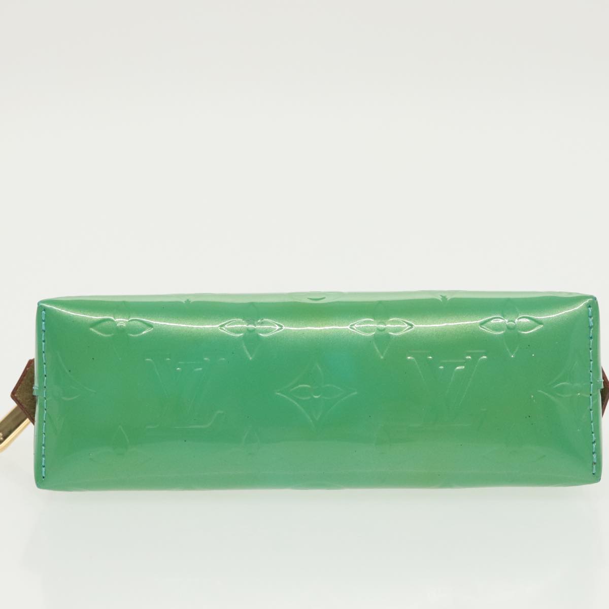 LOUIS VUITTON Monogram Vernis Pochette Cosmetic Pouch Blue Lagon LV 96988A