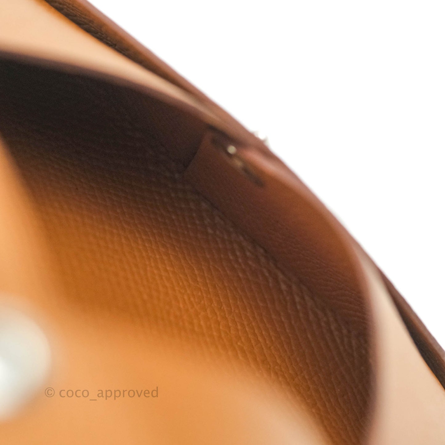 Hermès Calvi Cad Holder Epsom Gold