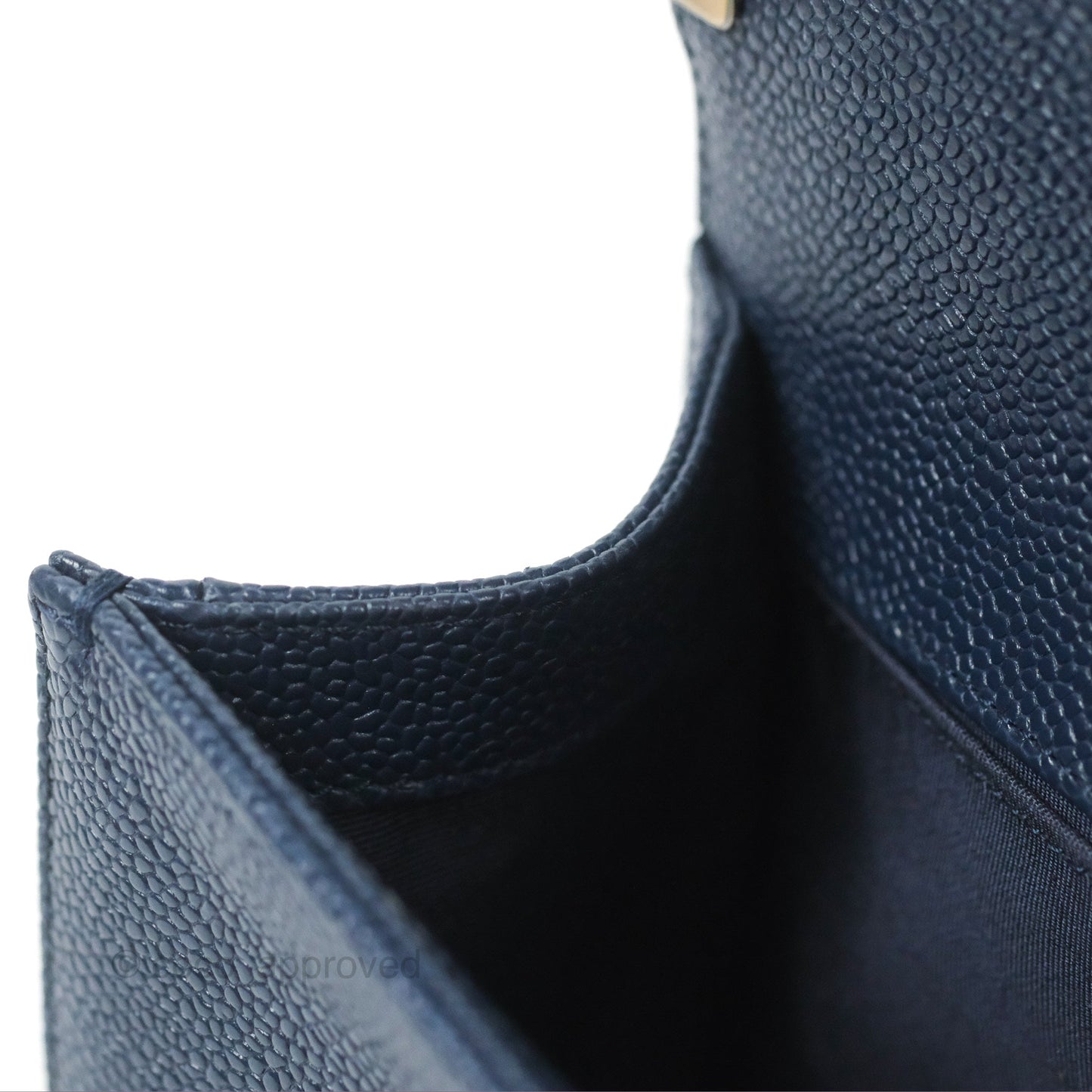 Chanel Quilted Medium Boy Navy Caviar Gold Hardware