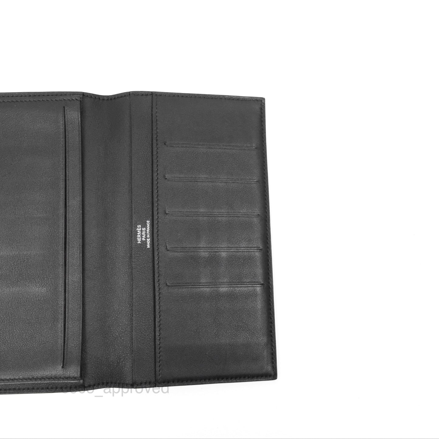 Hermès Citizen Twill Long Wallet Black Swift