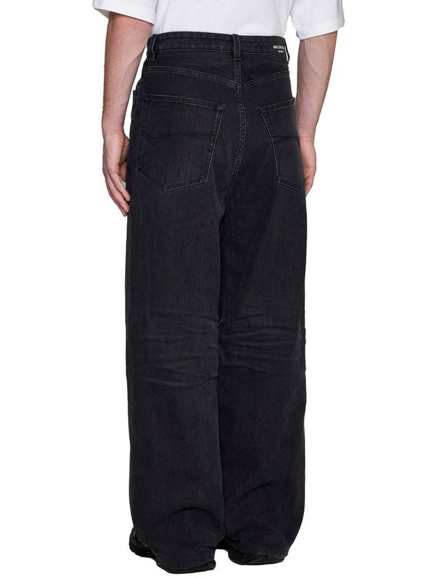 Luxury Balenciaga Washed Skiwear Jeans Grey