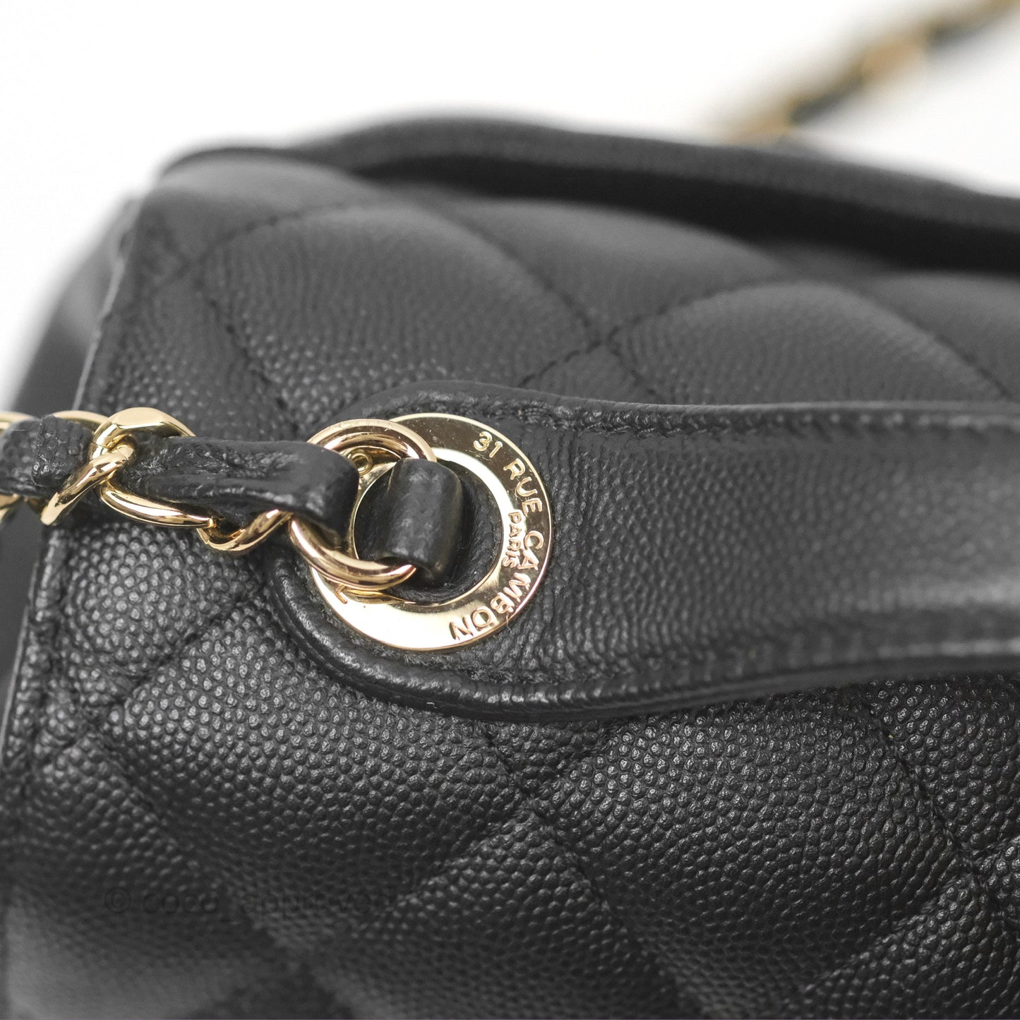 Chanel Quilted Medium Business Affinity Flap Black Caviar Gold Hardware