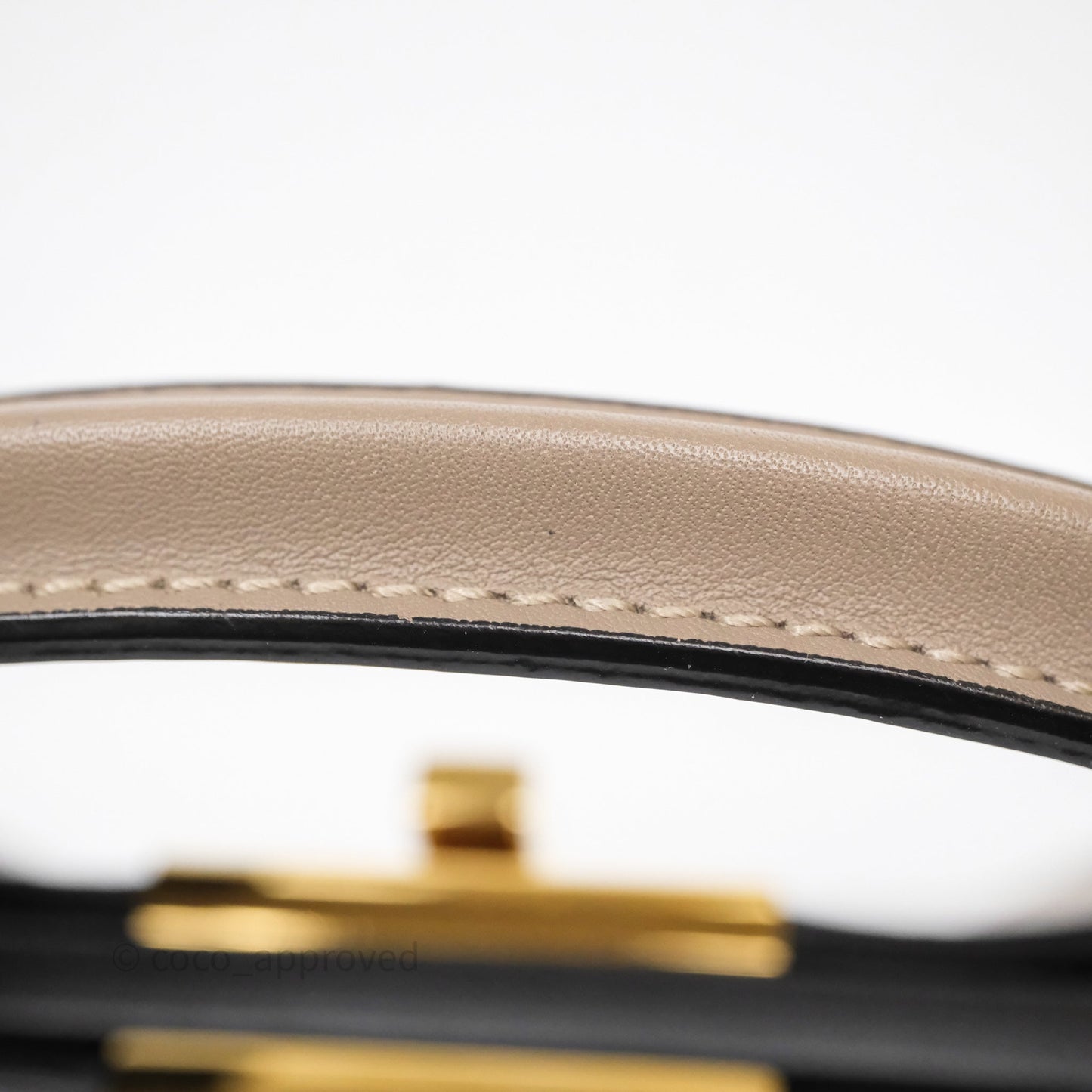 Fendi Peekaboo Iconic Essentially Bag Calfskin Beige