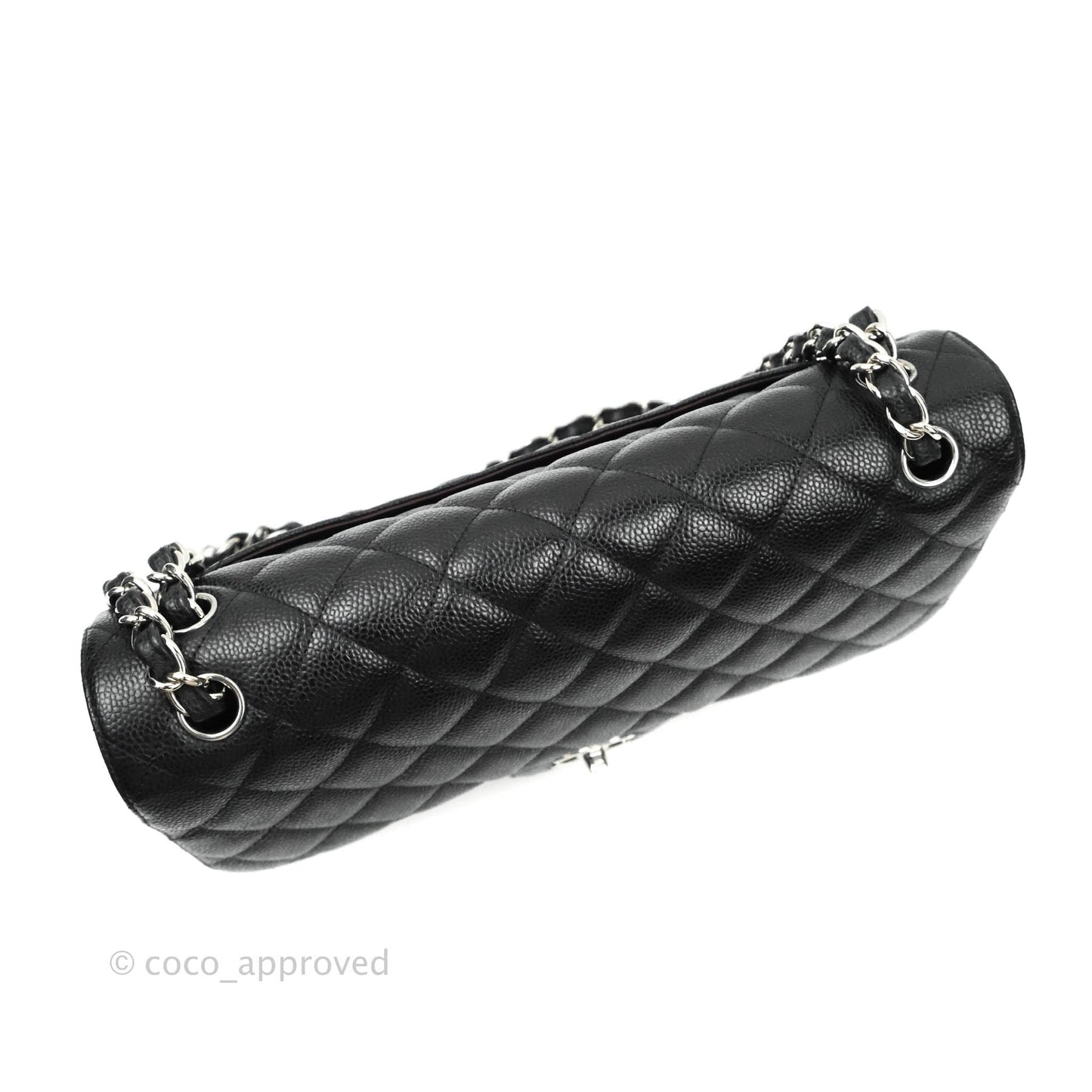 Chanel Jumbo Double Flap Black Caviar Silver Hardware⁣⁣